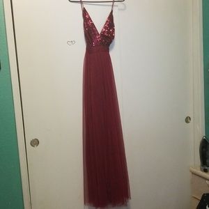Burgundy Dress